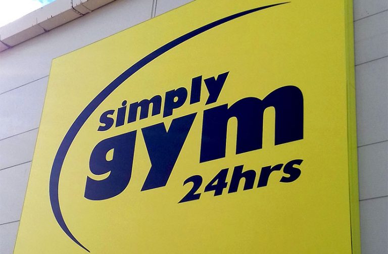 Simply Gym Copy Sign Specialists